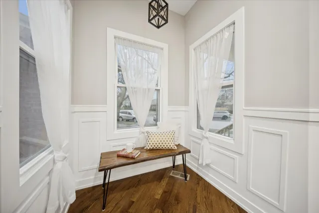 a bathroom with a tub and shower