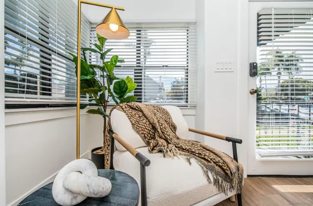 a room with a washer and dryer