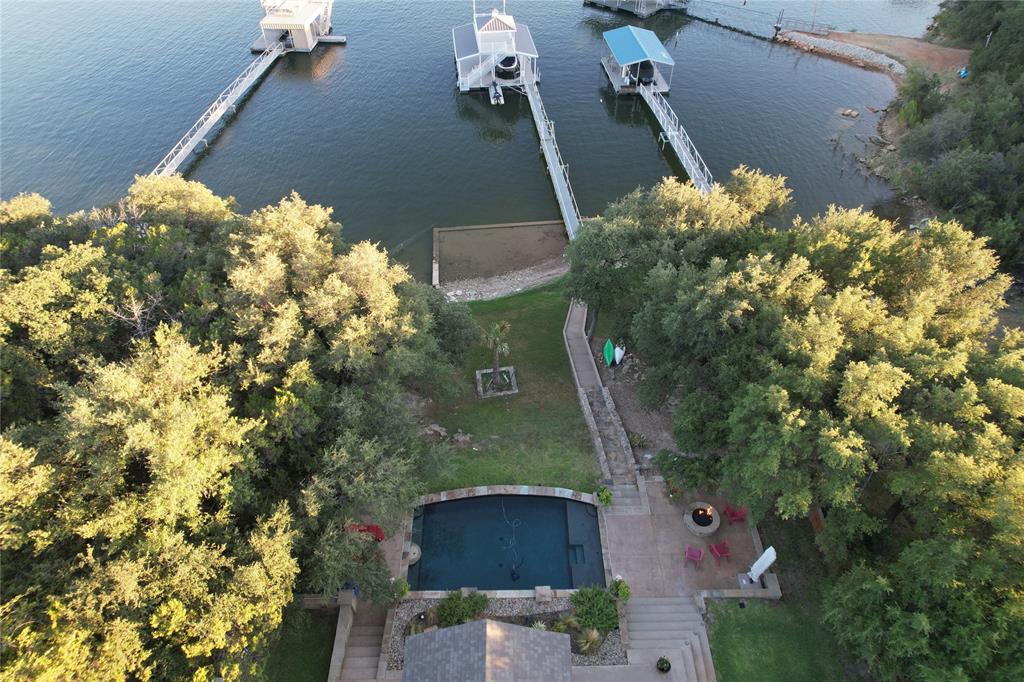4925 Butler Lane Graham, TX 76450 - Photo 34 of 36 an aerial view of a house with a yard