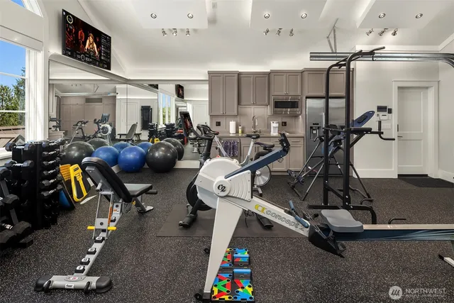 a view of a balcony with wooden floor and outdoor space
