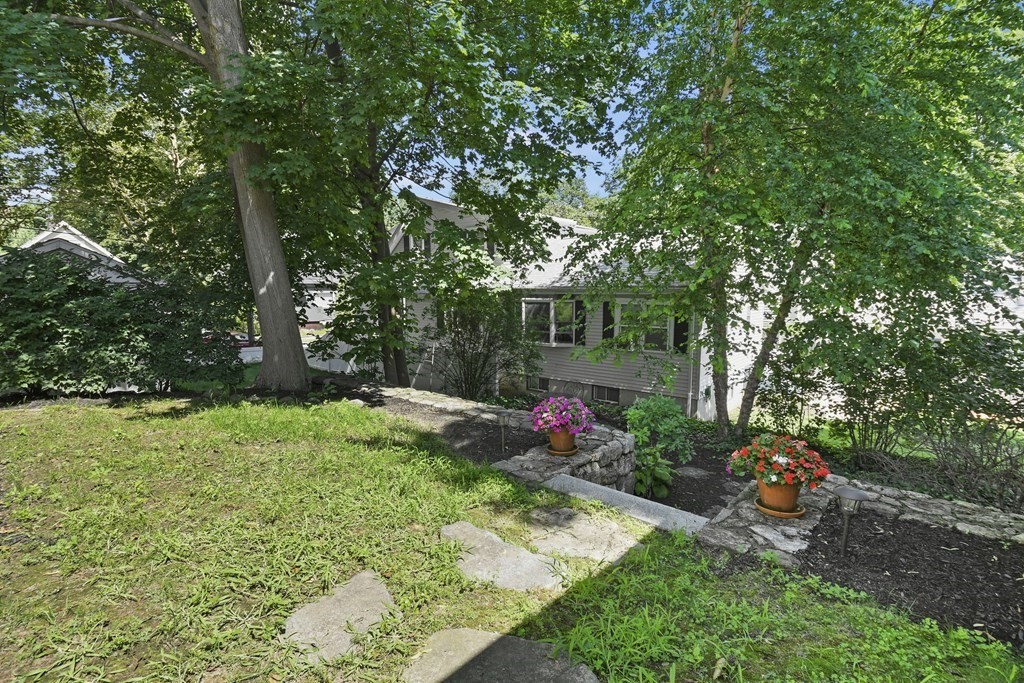 41 Peirce Street Arlington, MA 02476 - Photo 28 of 32 a view of a garden with plants and large trees