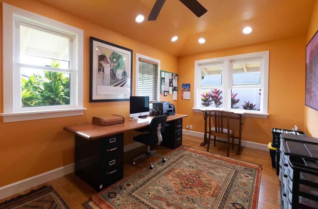 130 North Honokala Road Haiku, HI 96708 - Photo 24 of 30 a view of a workspace with furniture and a window