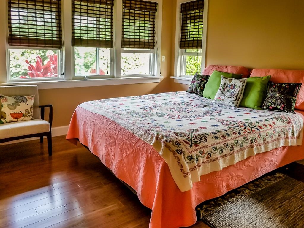 130 North Honokala Road Haiku, HI 96708 - Photo 29 of 30 a bedroom with a bed and window