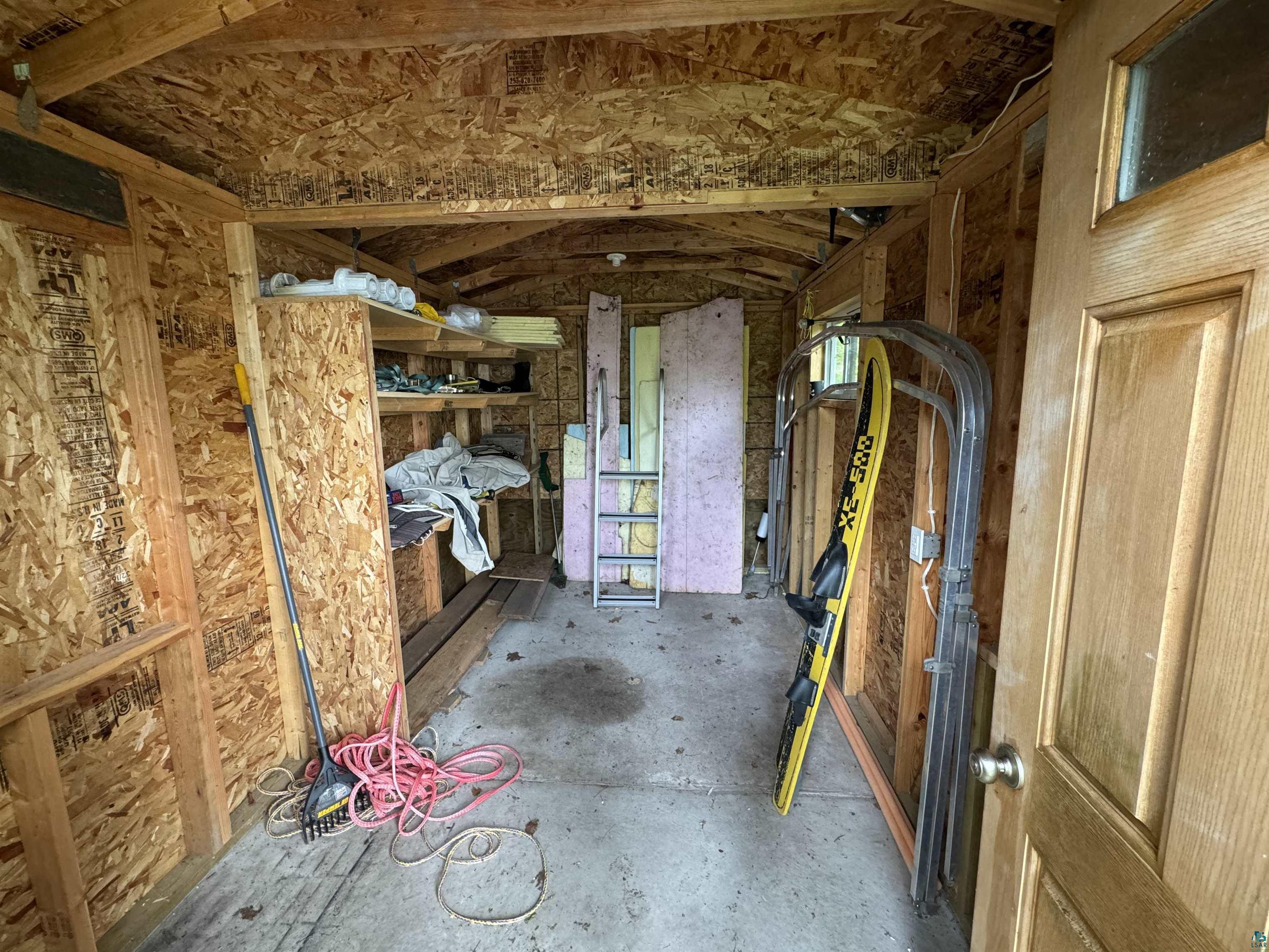 10690 Cedar Crest Road Iron River, WI 54847 - Photo 24 of 24 Storage shed interior