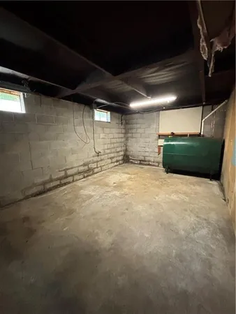 a view of a room with an empty space