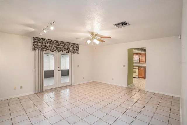 a view of an empty room