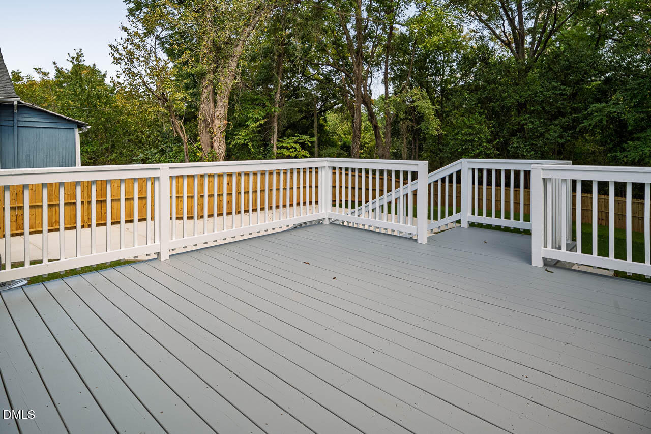 101 South Maple Street Durham, NC 27703 - Photo 18 of 27 a view of a wooden balcony