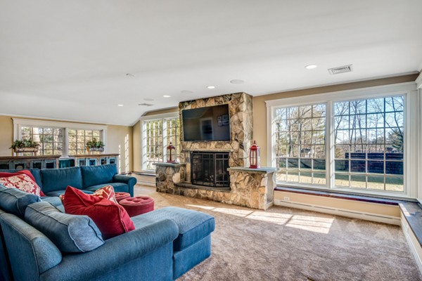 44 Myopia Road Winchester, MA 01890 - Photo 10 of 30 a living room with furniture and a fireplace
