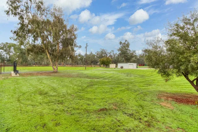 a view of a golf course
