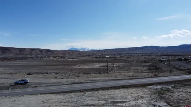 a view of mountains in the background