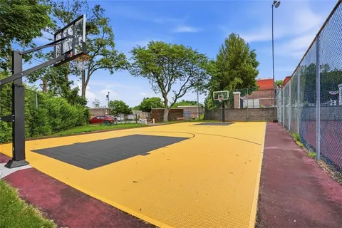 a view of yard with swimming pool