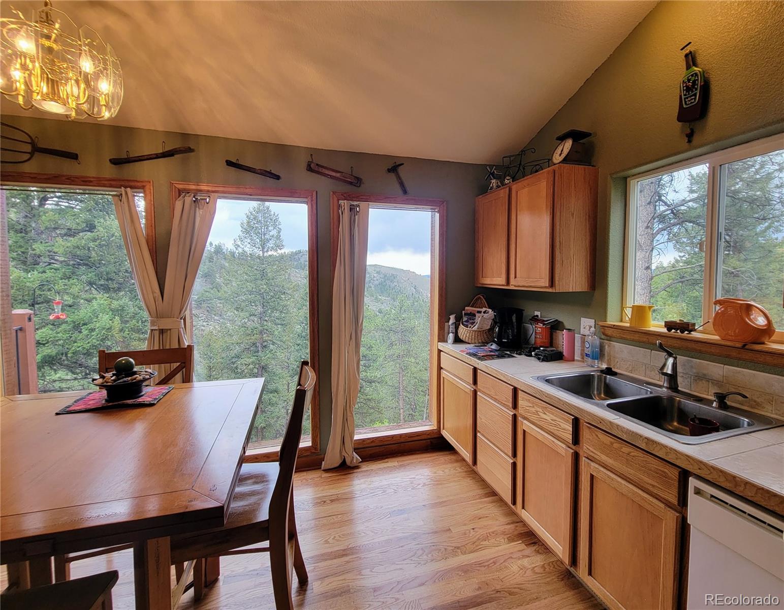 33348 Persistence Avenue Pine, CO 80470 - Photo 11 of 40 a kitchen with stainless steel appliances granite countertop sink stove and refrigerator