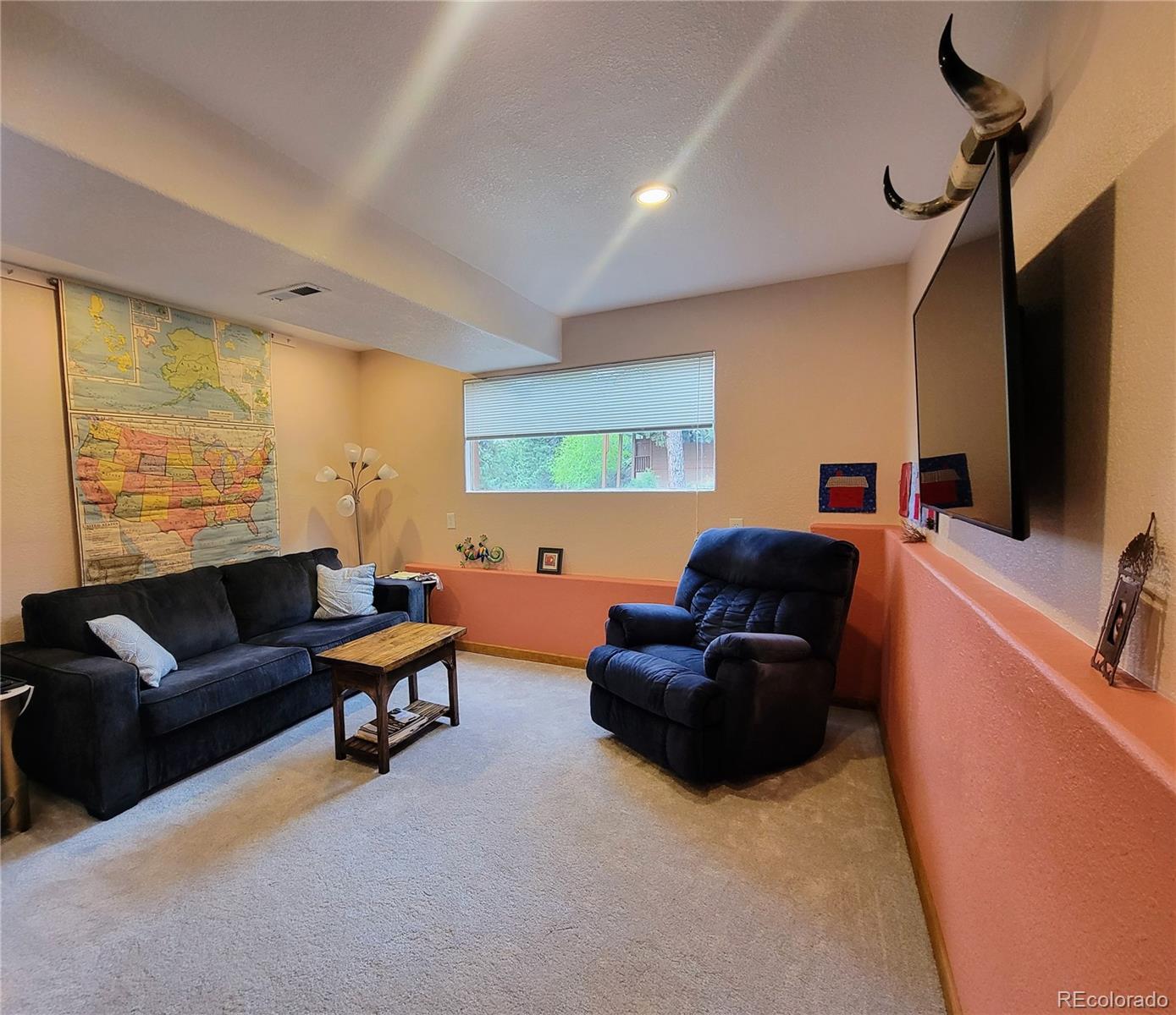 33348 Persistence Avenue Pine, CO 80470 - Photo 18 of 40 a living room with furniture and a flat screen tv
