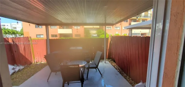 a view of a room with furniture window and outside view