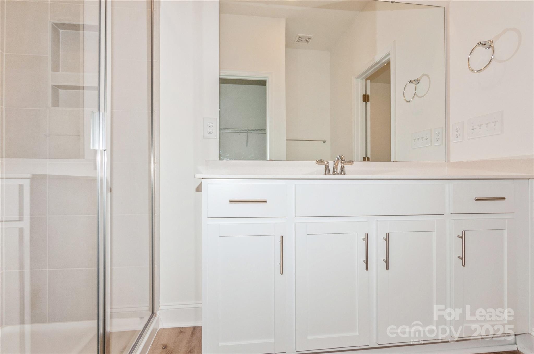 6006 Cedar Chip Way Matthews, NC 28105 - Photo 21 of 35 a bathroom with a sink and a mirror