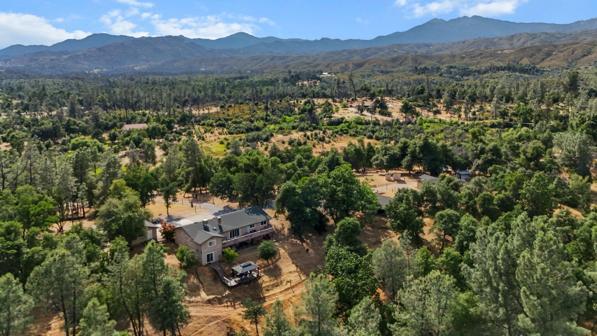 6949 Rector Creek Road Igo, CA 96047 - Photo 98 of 110 an aerial view of green landscape with trees houses and mountain view