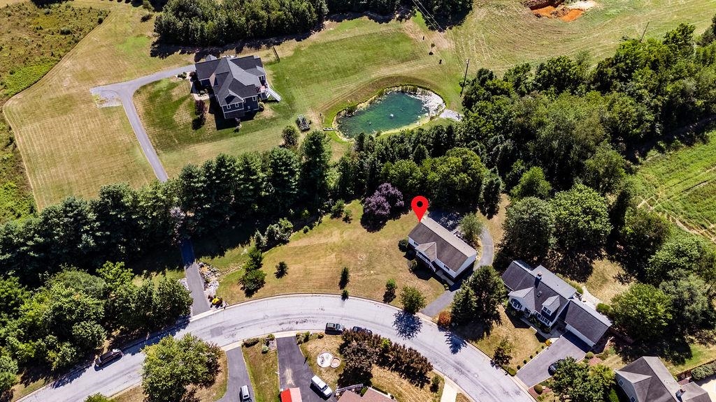 88 Yarmouth Road Stuarts Draft, VA 24477 - Photo 49 of 59 an aerial view of a house with a yard and garden