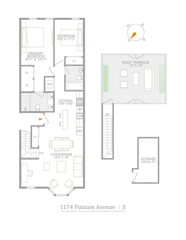 $1,099,000 | 1174 Putnam Avenue, Unit 3 | Bushwick