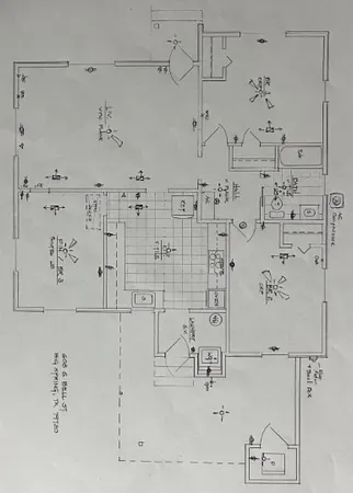 a bathroom with shower