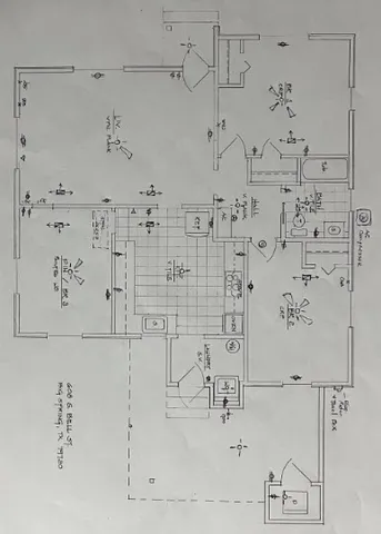 a bathroom with shower