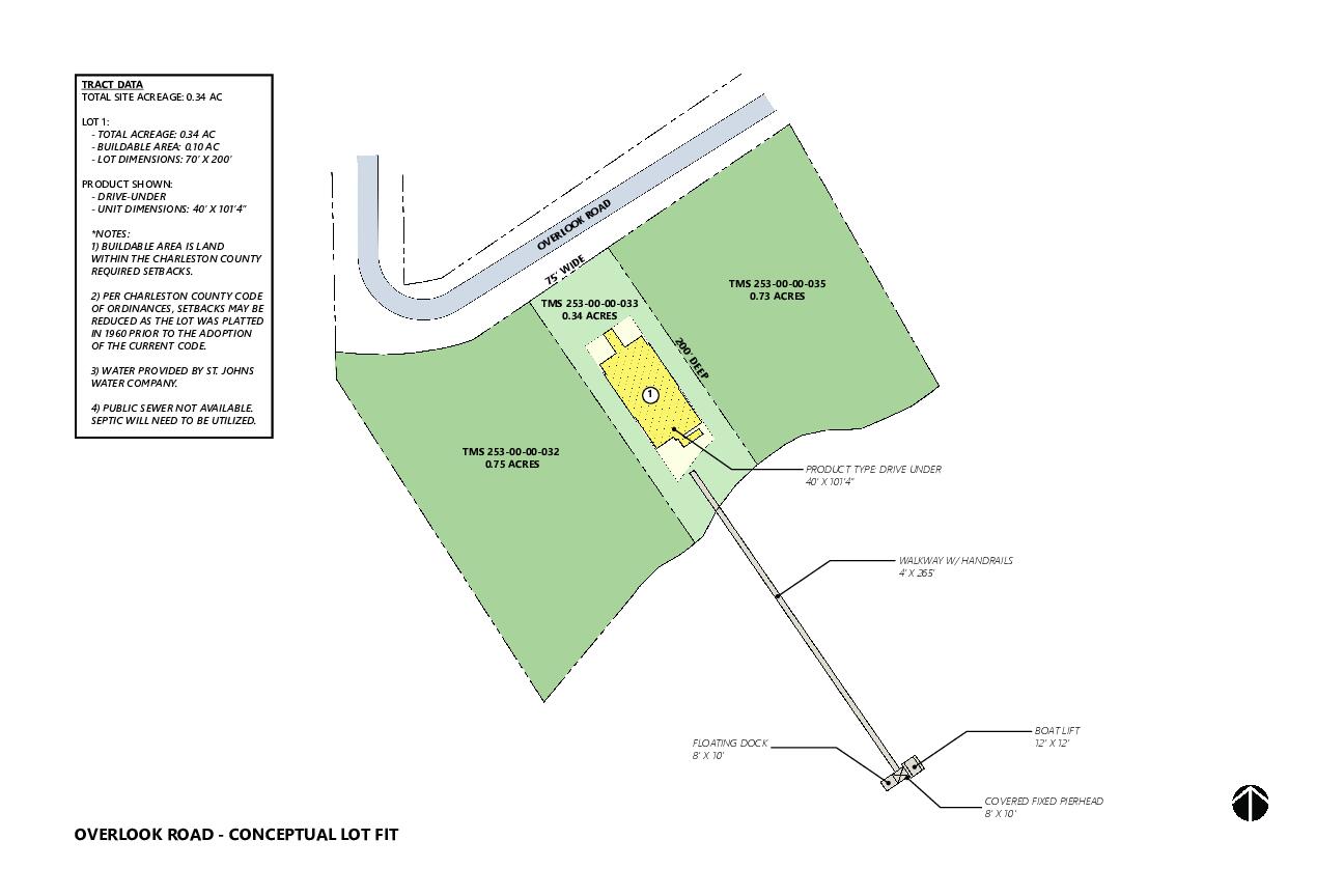 6076 Overlook Road Johns Island, SC 29455 - Photo 9 of 25 Overlook Road TriStar parcel plan (1)