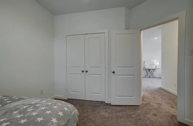 a room with furniture