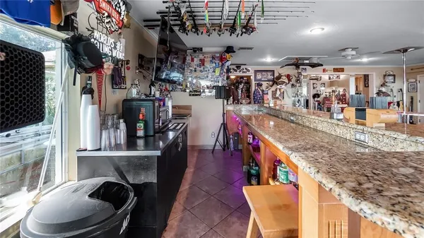 a view of a lake in the room