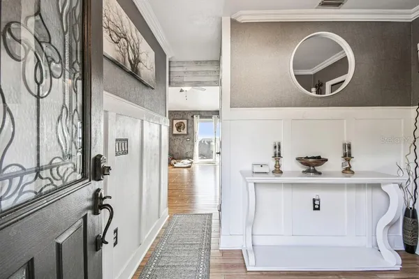 a view of an entryway door