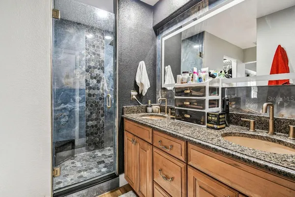 a kitchen with a stove and a sink