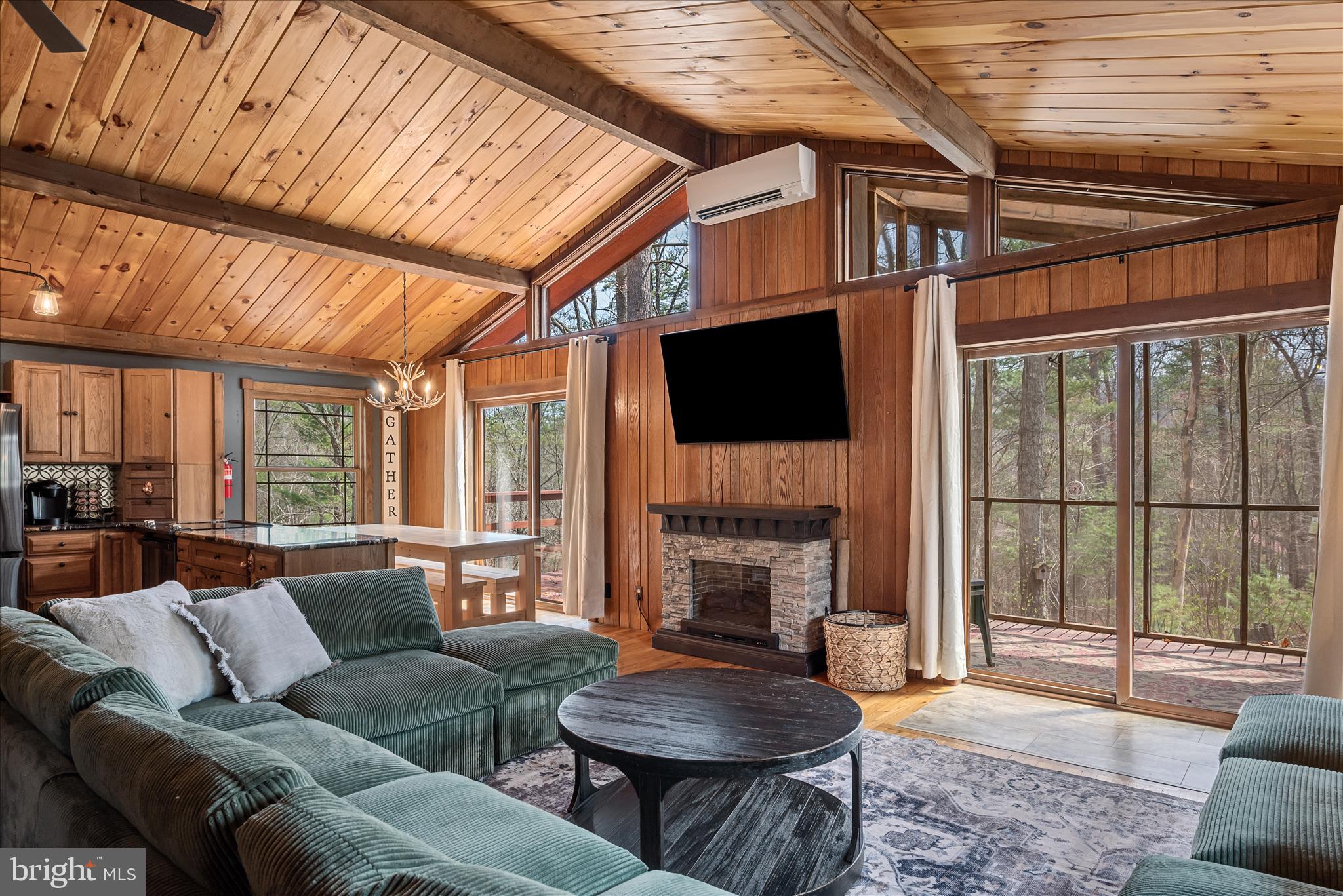 116 Palmer Road Basye, VA 22810 - Photo 1 of 30 Warm wood ceilings, floor and walls.