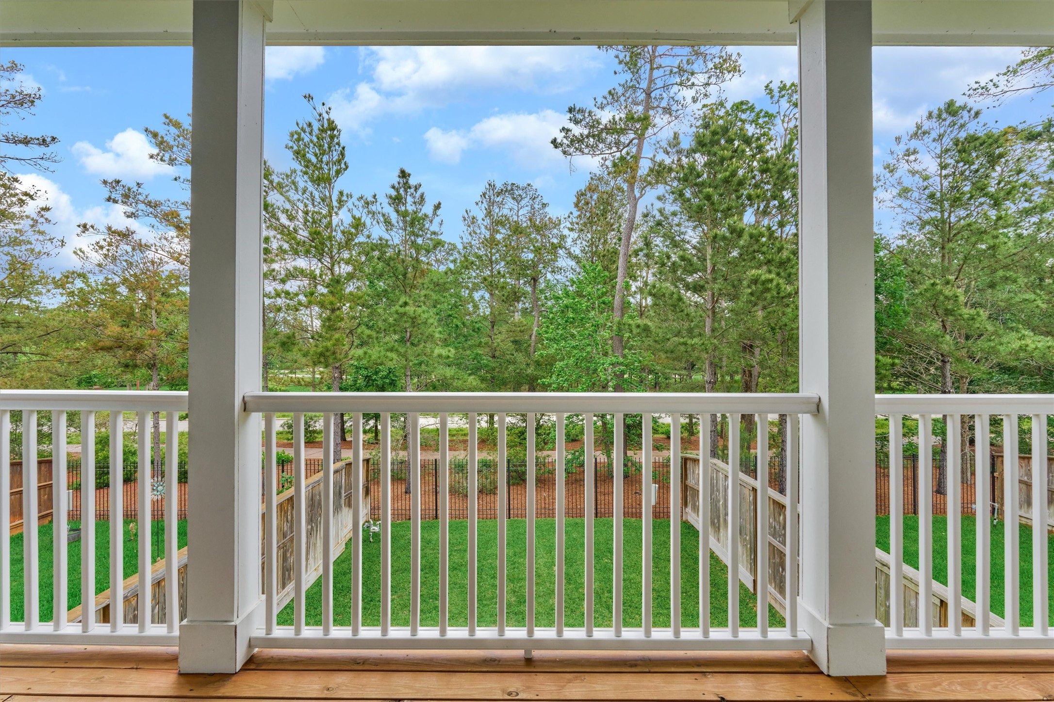 62 Dobbs View Lane Spring, TX 77389 - Photo 17 of 42 a view of a porch with a yard