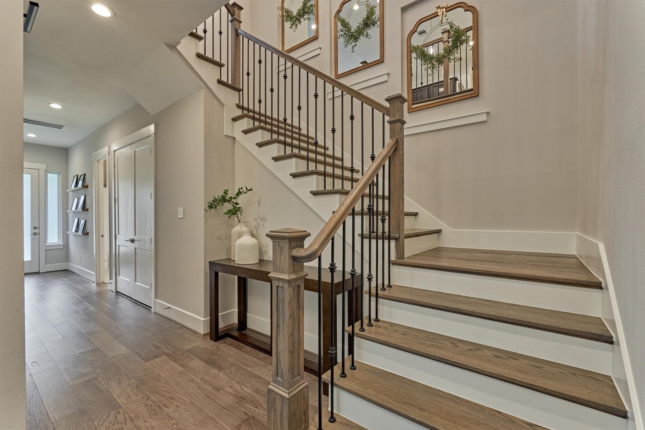62 Dobbs View Lane Spring, TX 77389 - Photo 5 of 42 a view of entryway and hall with wooden floor
