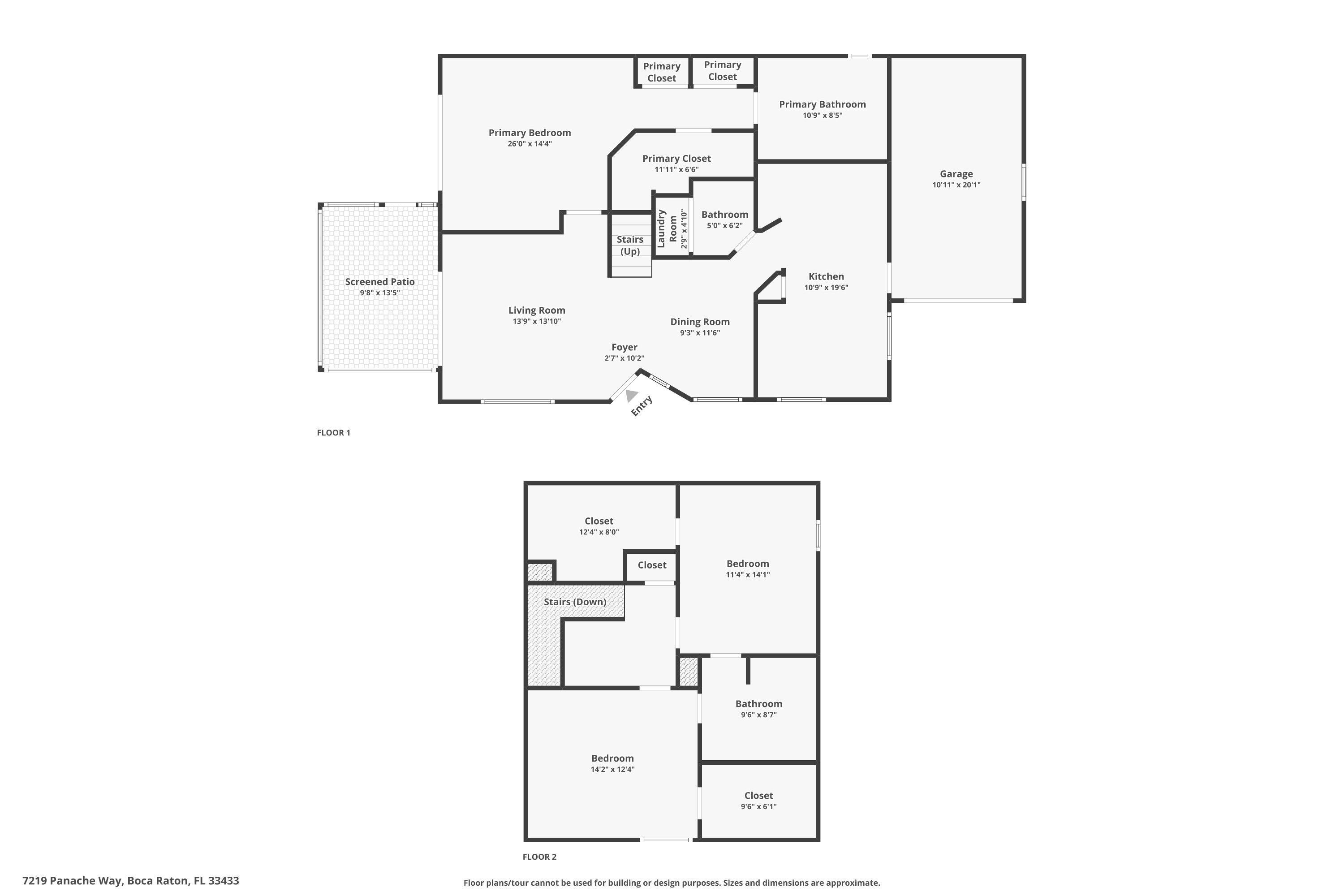 7219 Panache Way Boca Raton, FL 33433 - Photo 33 of 33 Floor Plan