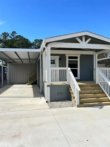 a view of a house with a balcony
