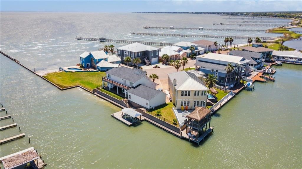 6 Sea Shell Shores Rockport, TX 78382 - Photo 2 of 37 an aerial view of a house with swimming pool