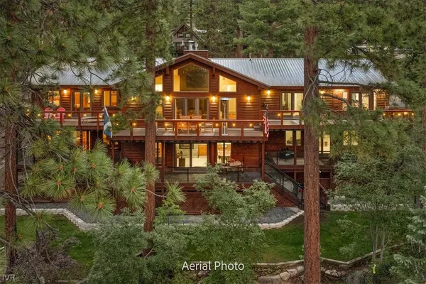 a aerial view of a house