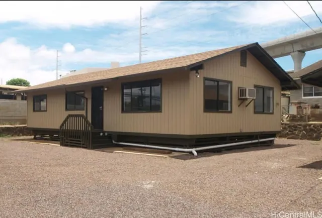 a backyard of a house