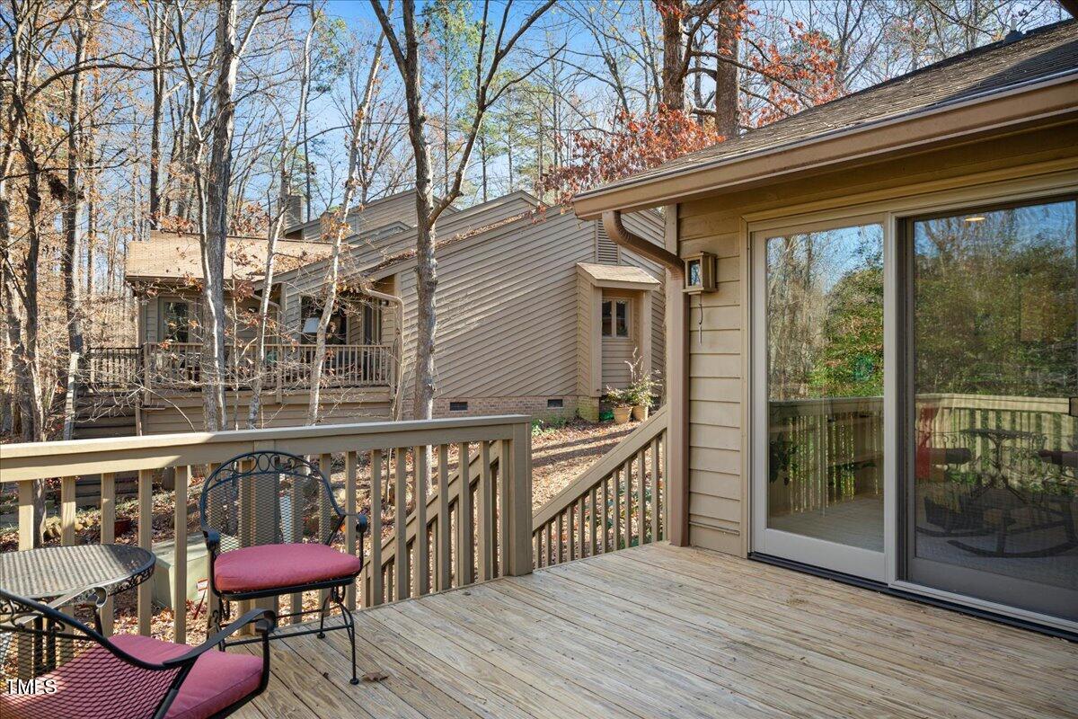 55 Stoneridge Road Durham, NC 27705 - Photo 30 of 35 a view of a chair and table in the balcony