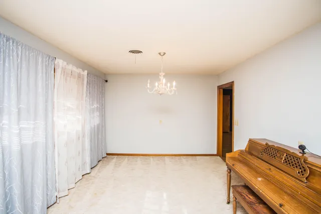 a view of an empty room