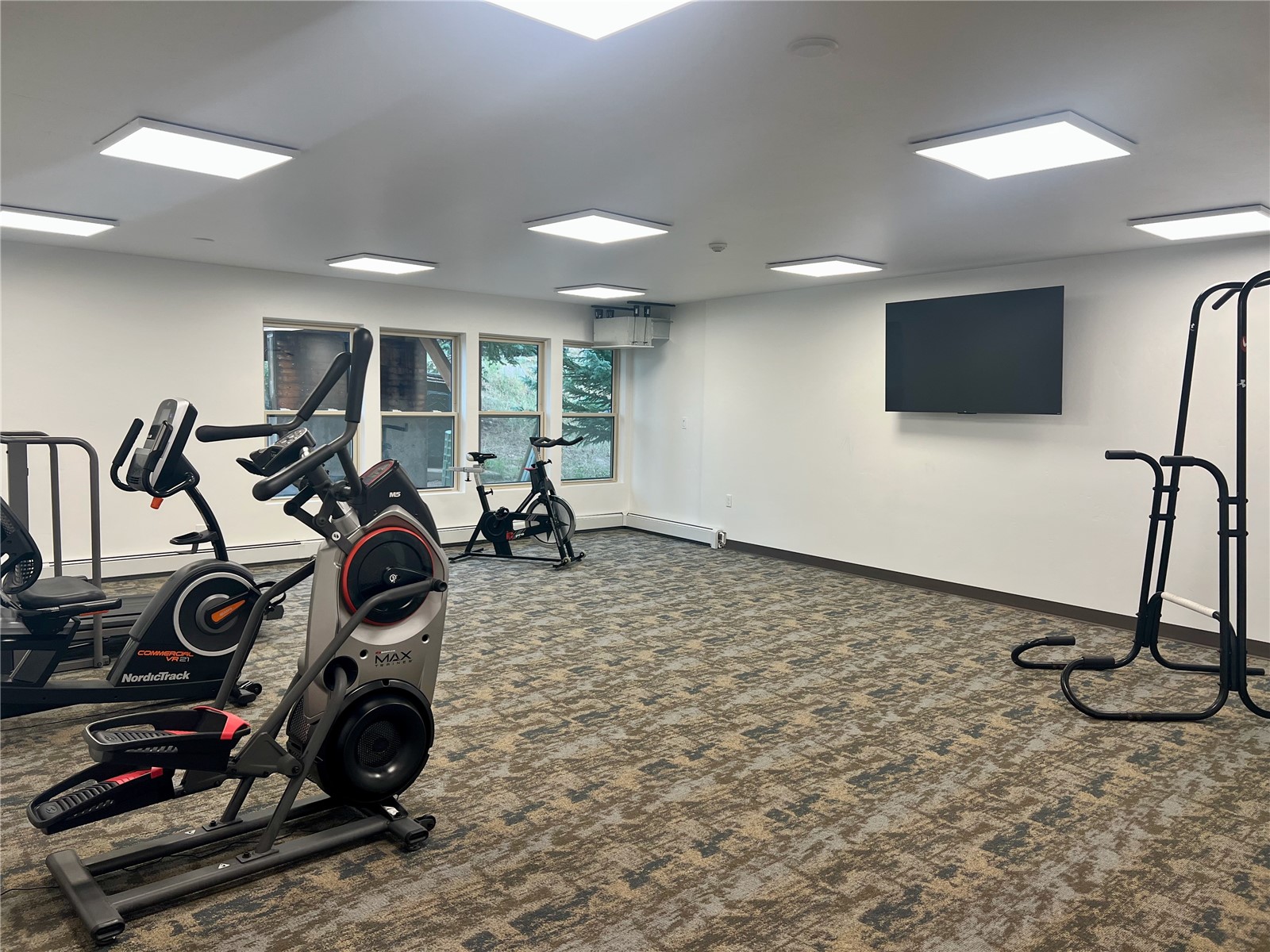 89410 Ryan Gulch Road, Unit 104 Silverthorne, CO 80498 - Photo 17 of 31 a view of a room with gym equipment