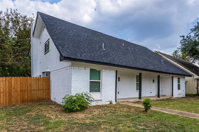 a backyard of a house
