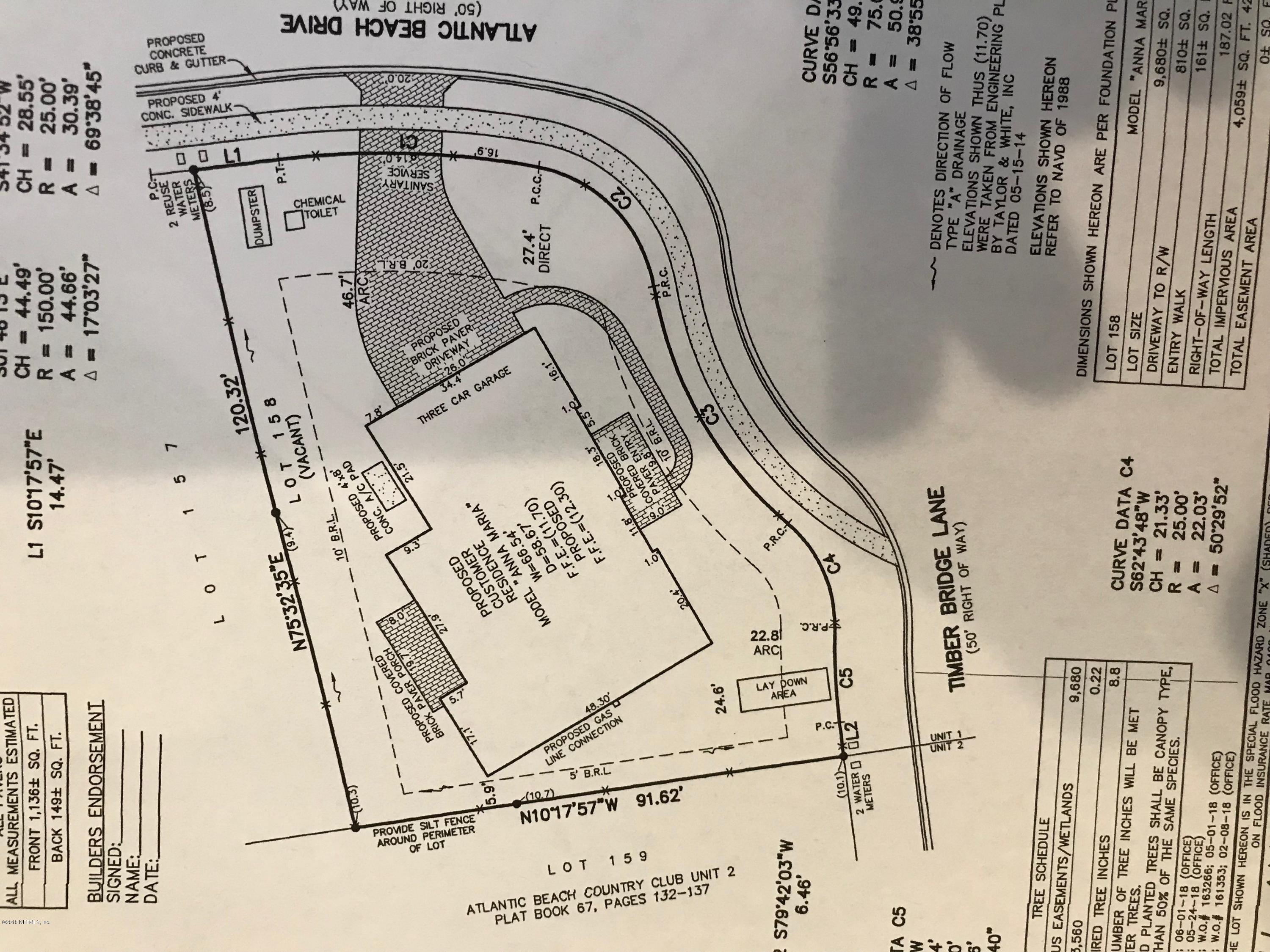 1612 Atlantic Beach Drive Atlantic Beach, FL 32233 - Photo 3 of 23 158 site plan