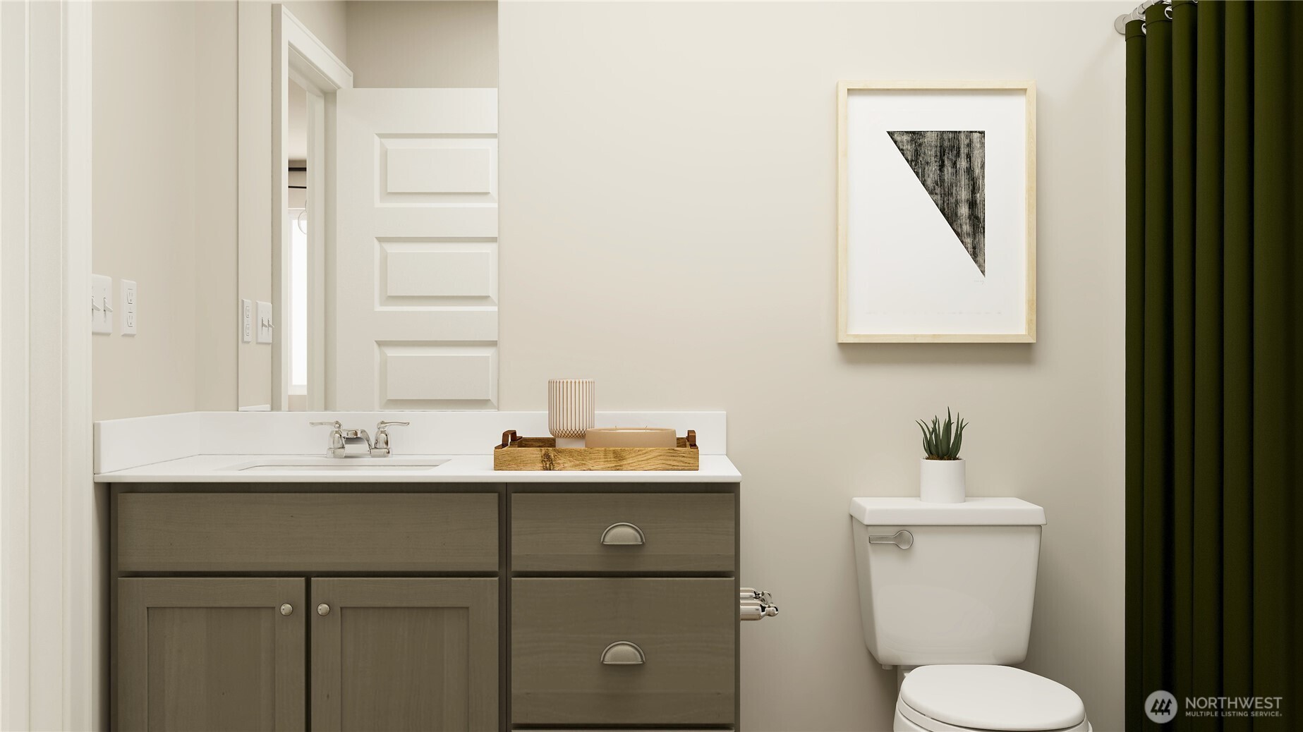 1607 Pacifica Way Port Townsend, WA 98368 - Photo 18 of 23 a bathroom with a toilet sink and mirror