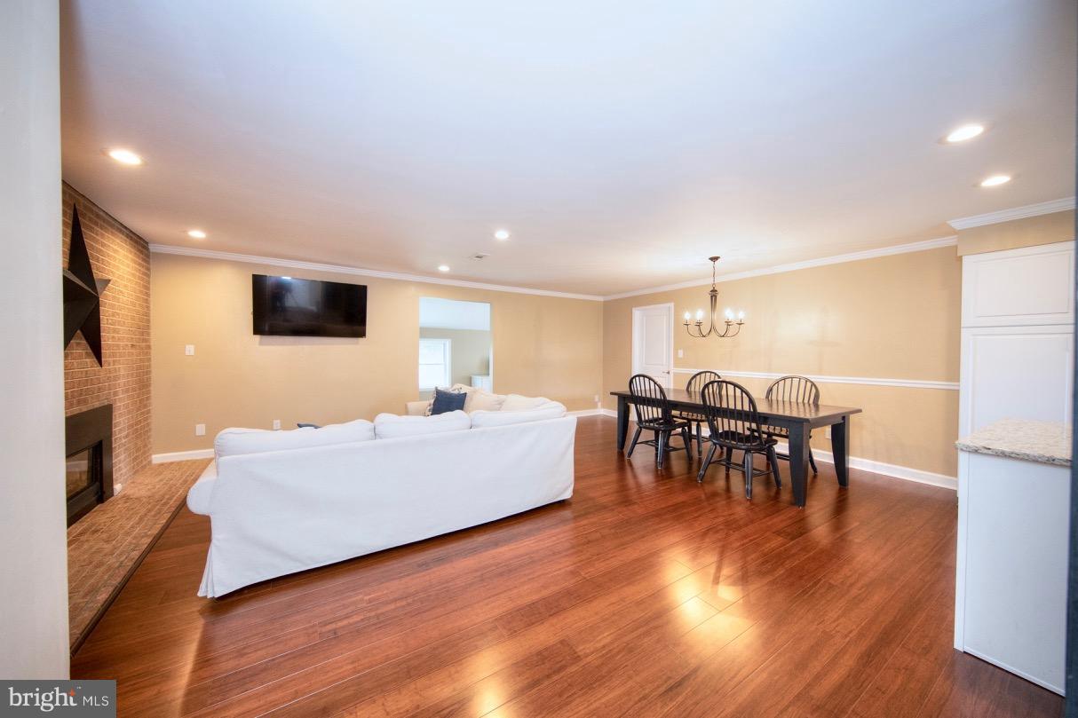 Living Room w/ bamboo flooring
