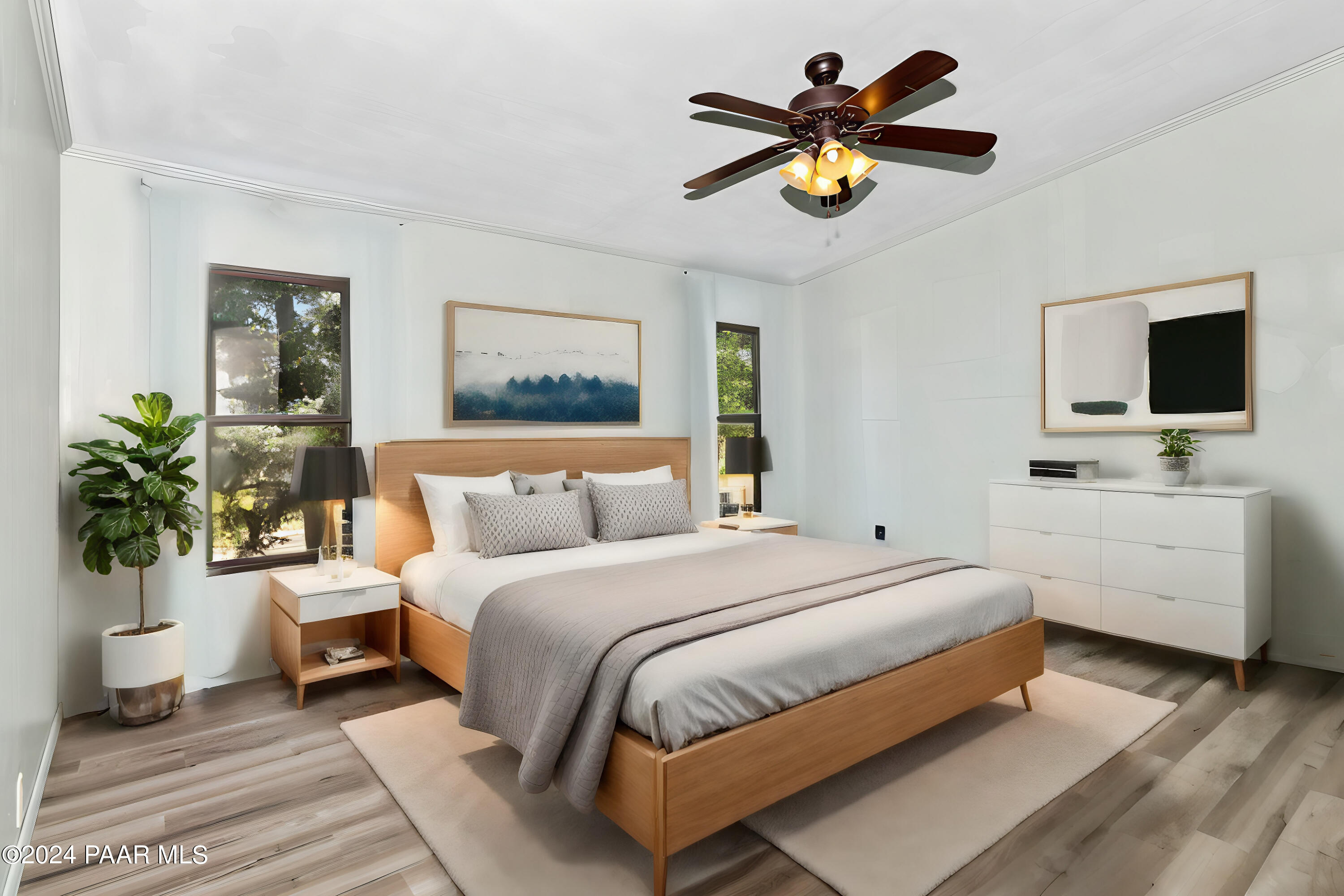 Virtual Staging Primary Bedroom