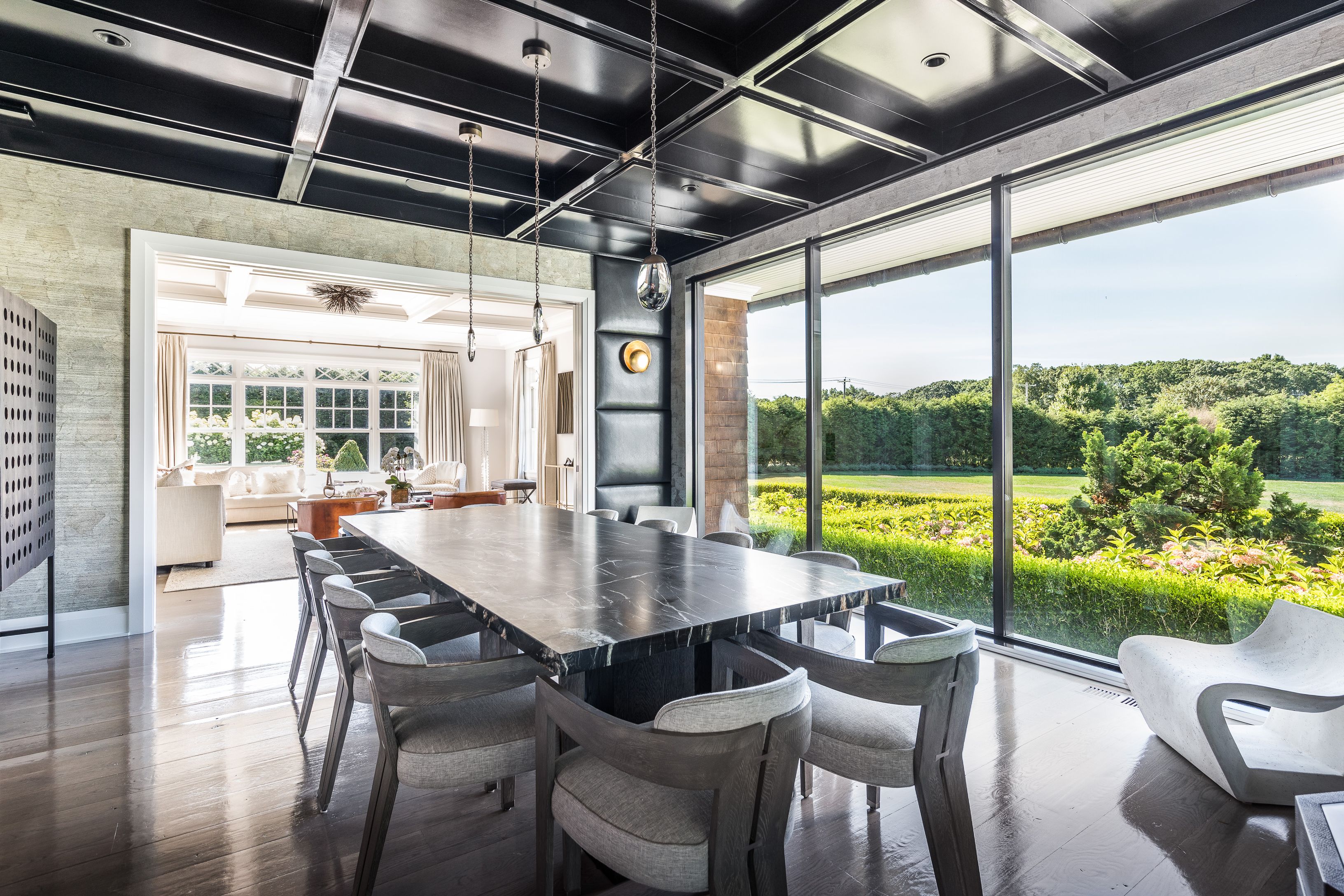 900 Head Of Pond Road Water Mill, NY 11976 - Photo 14 of 41 a view of a dining room with furniture window and outside view