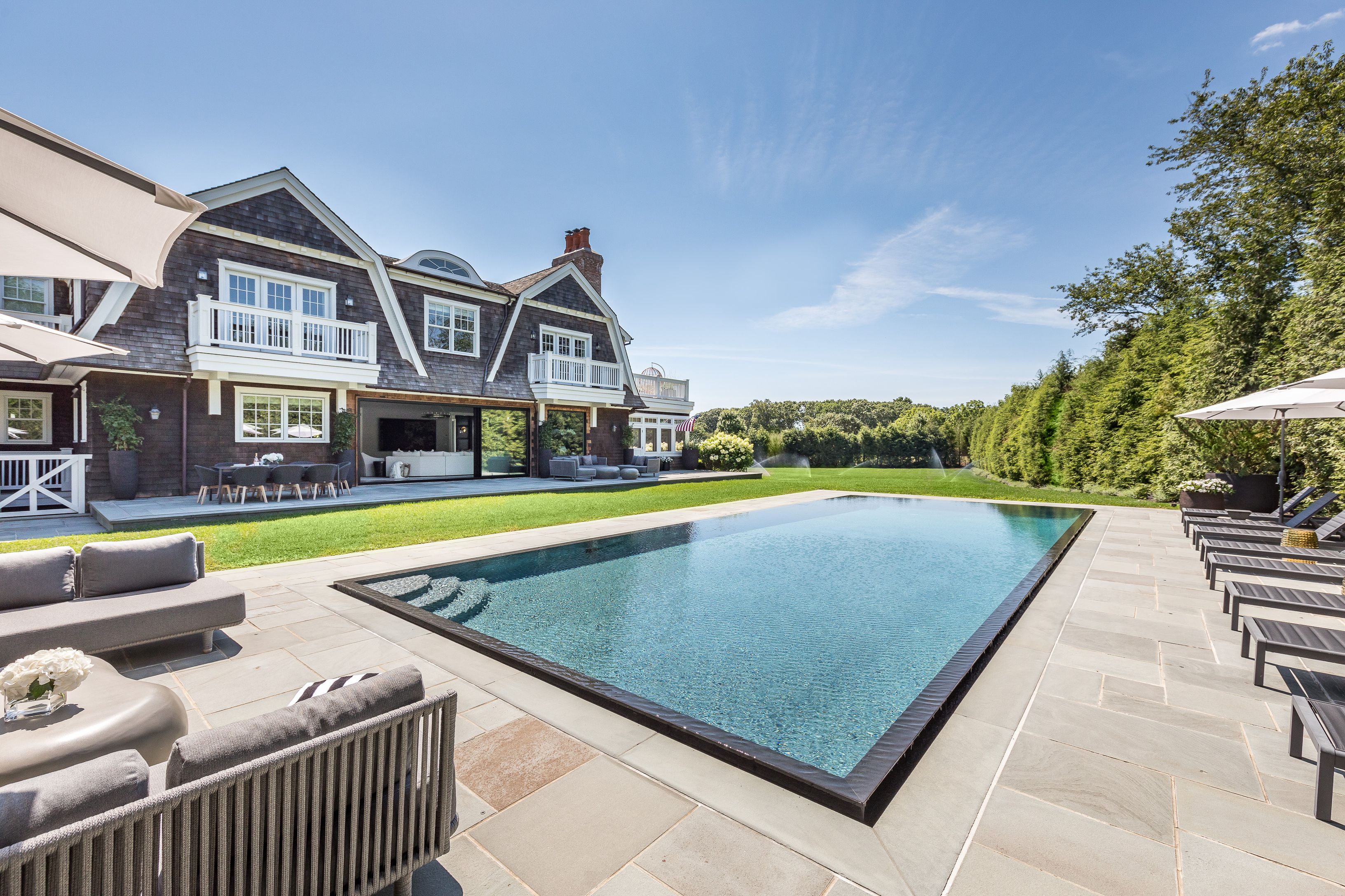900 Head Of Pond Road Water Mill, NY 11976 - Photo 33 of 41 a view of outdoor space yard swimming pool and patio