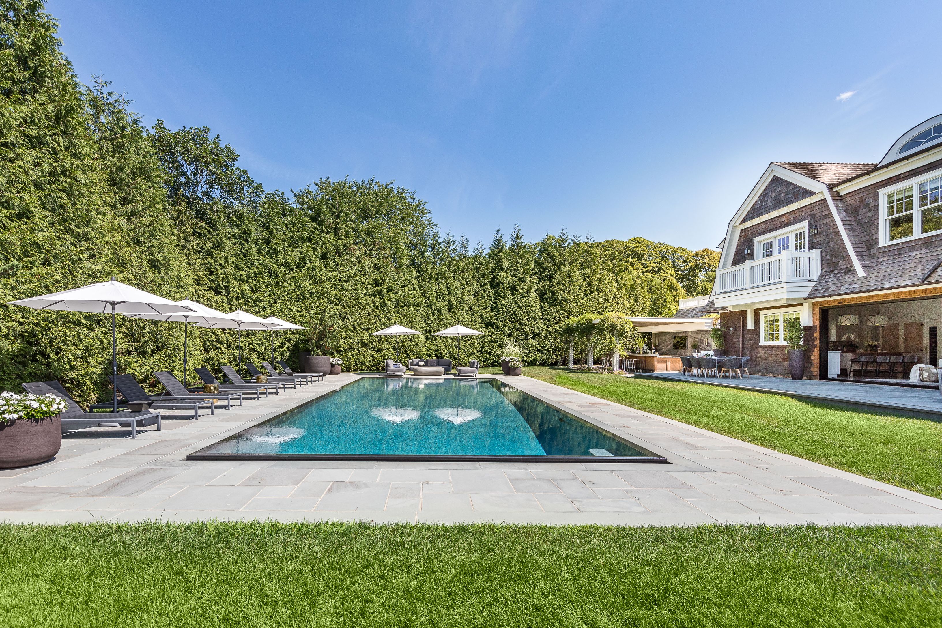 900 Head Of Pond Road Water Mill, NY 11976 - Photo 35 of 41 a view of pool with yard and green space