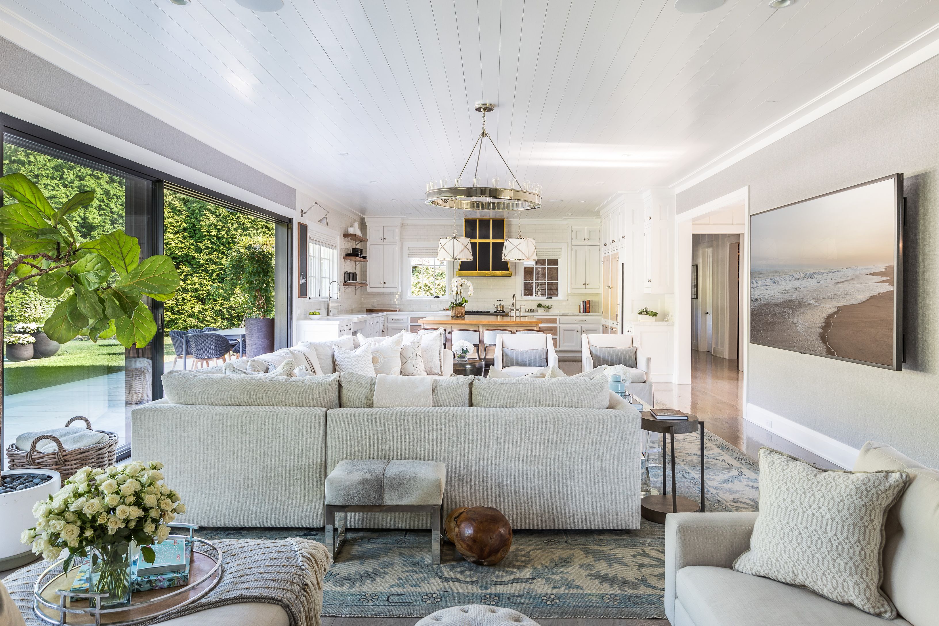 900 Head Of Pond Road Water Mill, NY 11976 - Photo 10 of 41 a living room with furniture and a large window