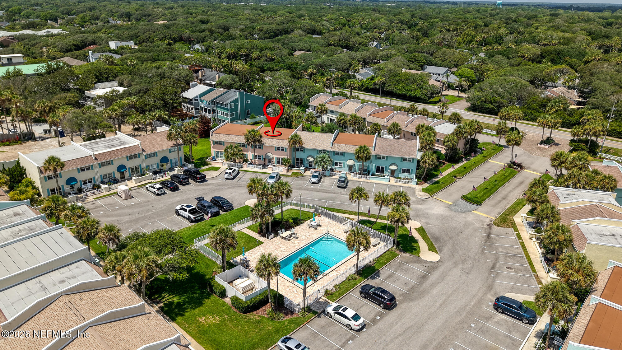 2233 Seminole Road, Unit 32 Atlantic Beach, FL 32233 - Photo 27 of 30 Drone - Overhead View 1 - With Marker